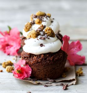 The Healthiest Chocolate Cupcakes {vegan / gluten-free / oil-free / fruit-sweetened}