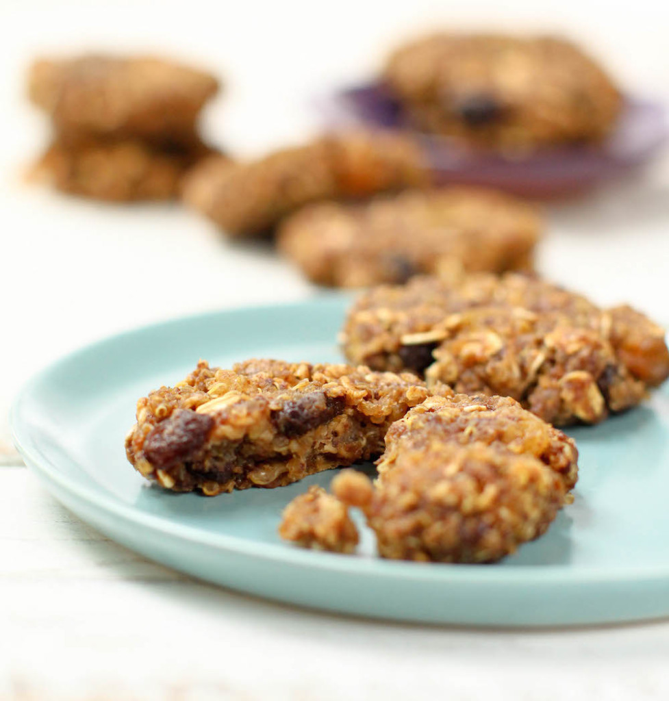 Quinoa Oatmeal Raisin Cookies - FeastingonFruit.com