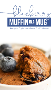 Blueberry Muffin in a Mug - FeastingonFruit.com