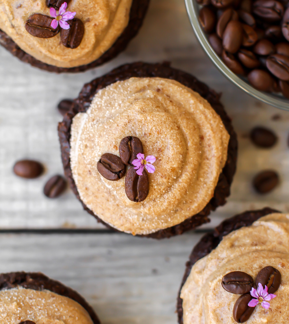 Vegan Caramel Espresso Cupcake | fruit-sweetened, gluten-free, oil-free