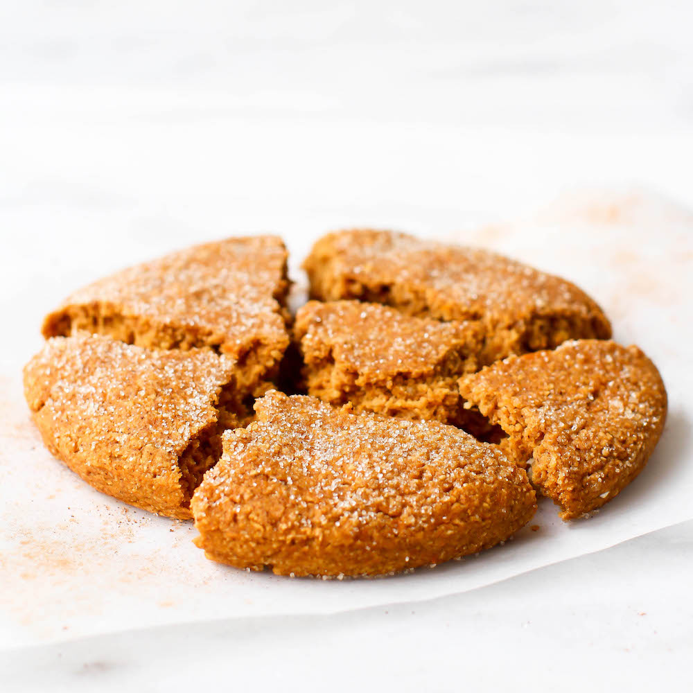 Pumpkin Snickerdoodle Single Cookie Recipe {vegan & gluten-free}