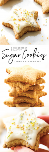 Easy Vegan Sugar Cookies {gluten-free, oil-free, refined sugar-free}