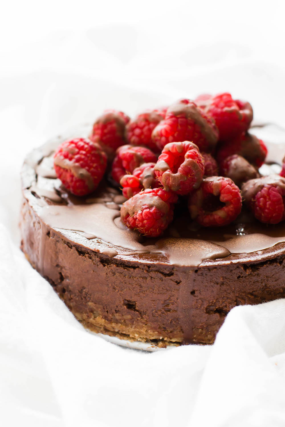 Low-Fat Chocolate Mousse Cake {vegan & gluten-free}