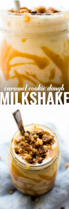 Caramel Cookie Dough Milkshake {Vegan & Banana-Free}