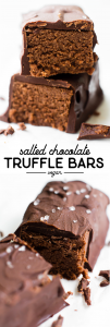 Salted Chocolate Truffle Bars {vegan}
