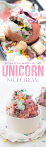 Vegan Unicorn Nice Cream {naturally-colored}