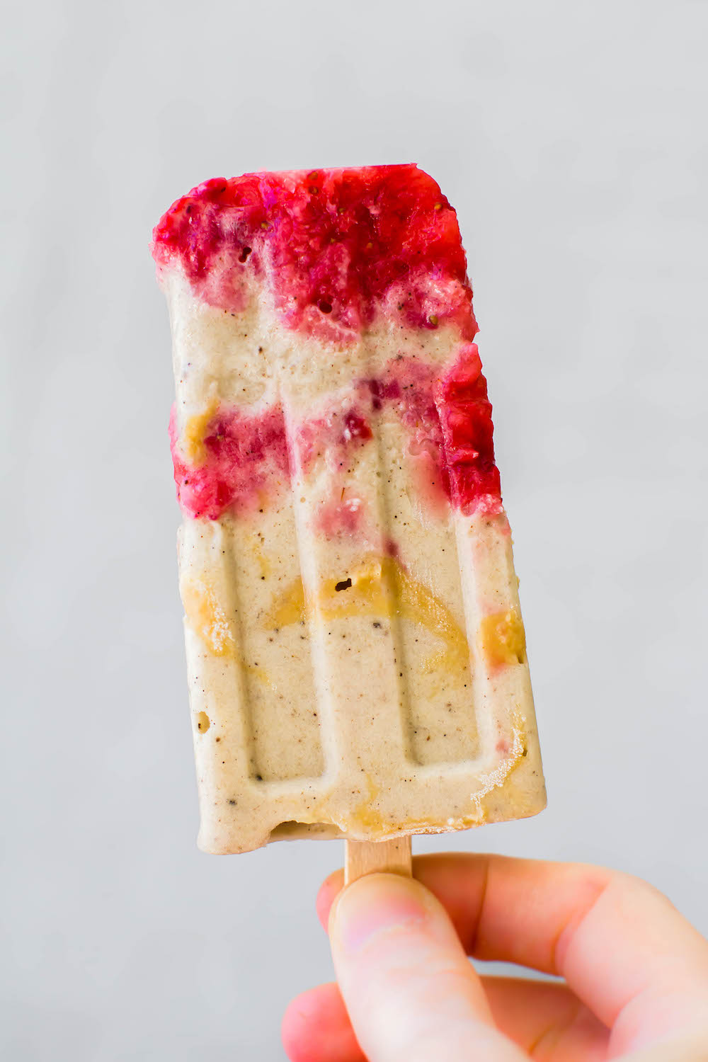 Strawberry Tahini Ice Cream Pops