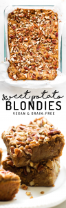 Grain-Free Vegan Sweet Potato Blondies
