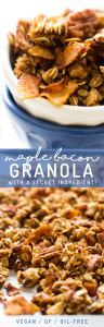 Vegan Maple Bacon Granola (with a secret ingredient!)