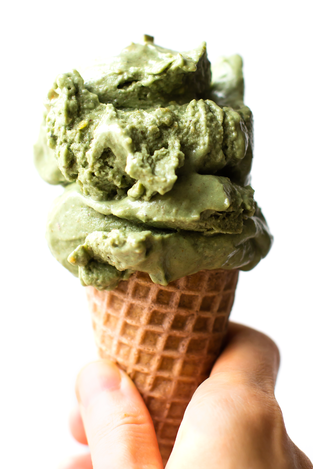 No-Churn Vegan Pistachio Ice Cream
