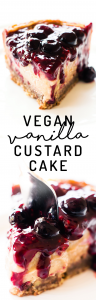Vegan Vanilla Custard Cake