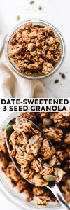 Date-Sweetened 3 Seed Granola