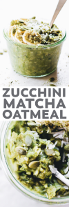 Zucchini Matcha Oatmeal