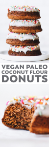Coconut Flour Donuts (vegan + paleo)