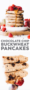 Chocolate Chip Vegan Buckwheat Pancakes