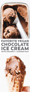 Favorite (Healthier) Vegan Chocolate Ice Cream