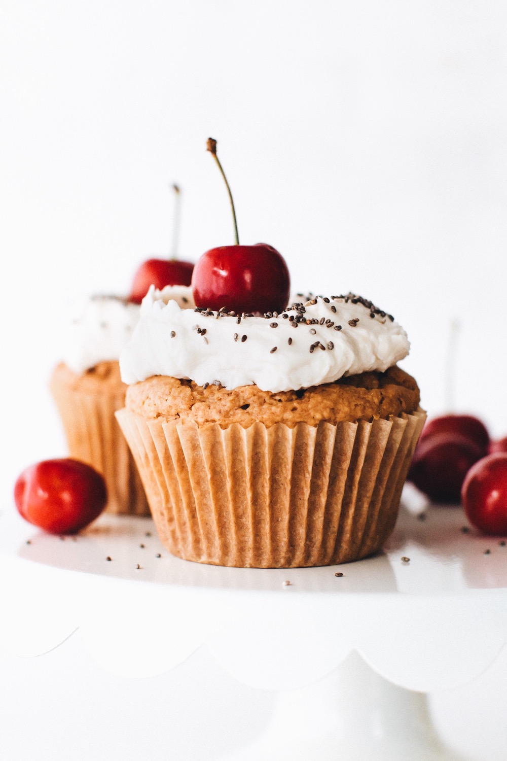Vegan Vanilla Cupcakes (Gluten-Free and Oil-Free)
