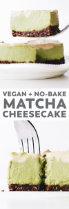 No-Bake Matcha Cheesecake