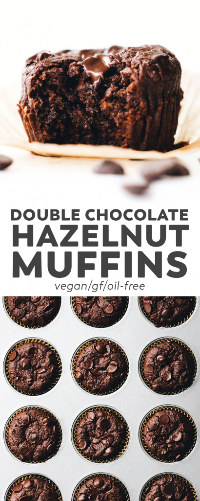 Double Chocolate Hazelnut Muffins