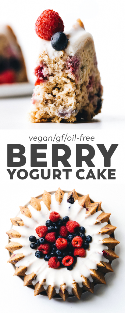 Vegan Gluten-Free Berry Yogurt Cake