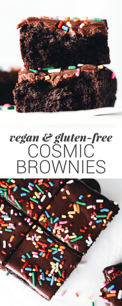 Vegan Gluten-Free Cosmic Brownies