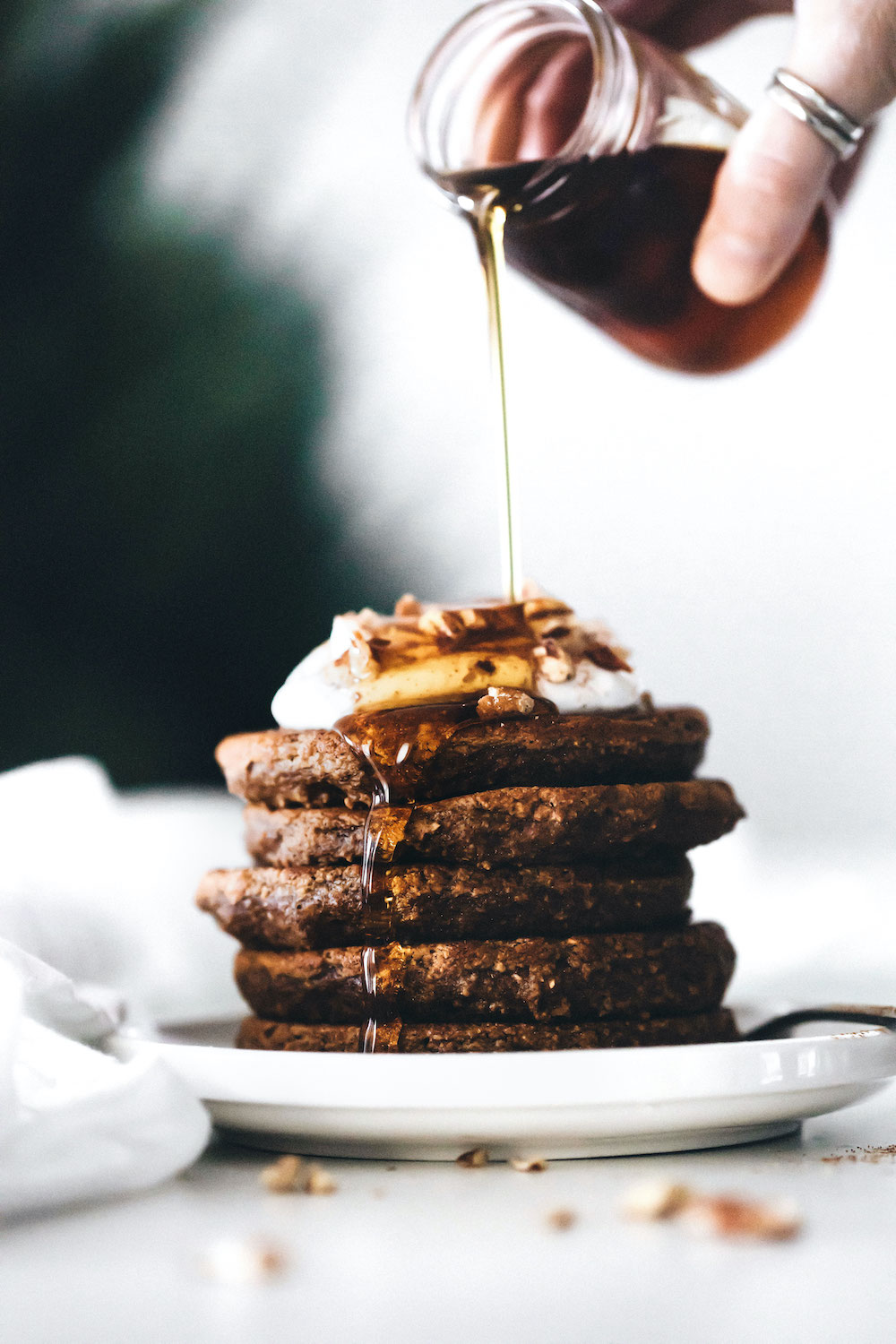 Gingerbread Pancakes (vegan + gluten-free)