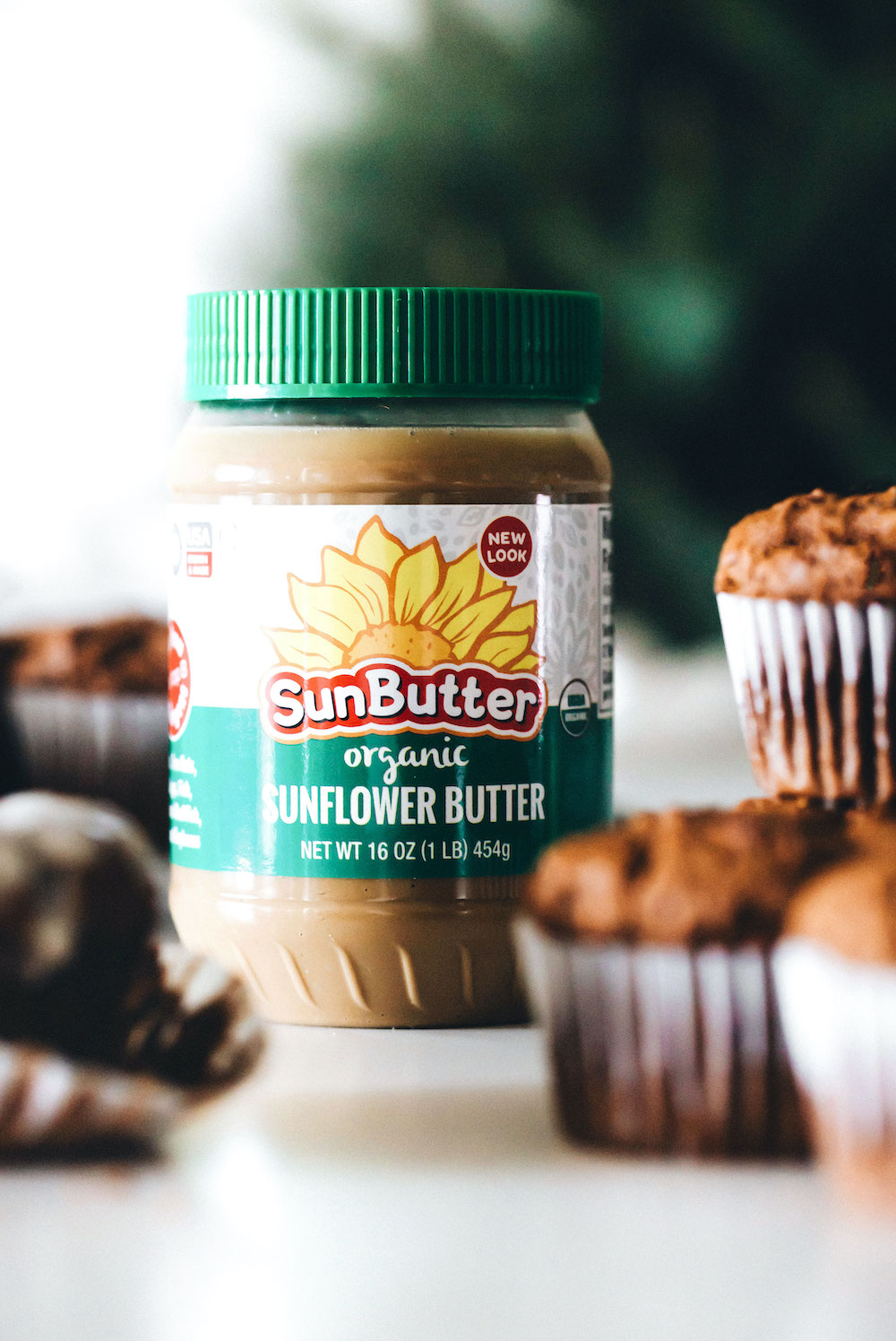 SunButter Gingerbread Muffins (vegan + paleo)