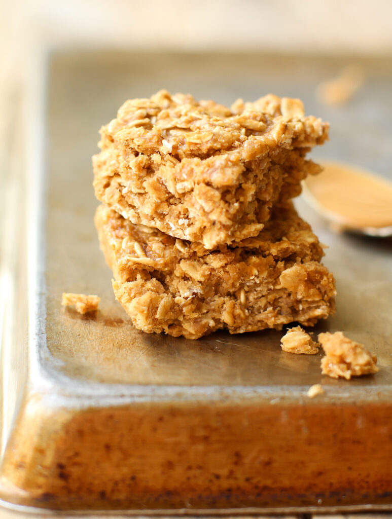 Peanut Butter Oatmeal Bars | Vegan, Gluten-Free, Oil-Free
