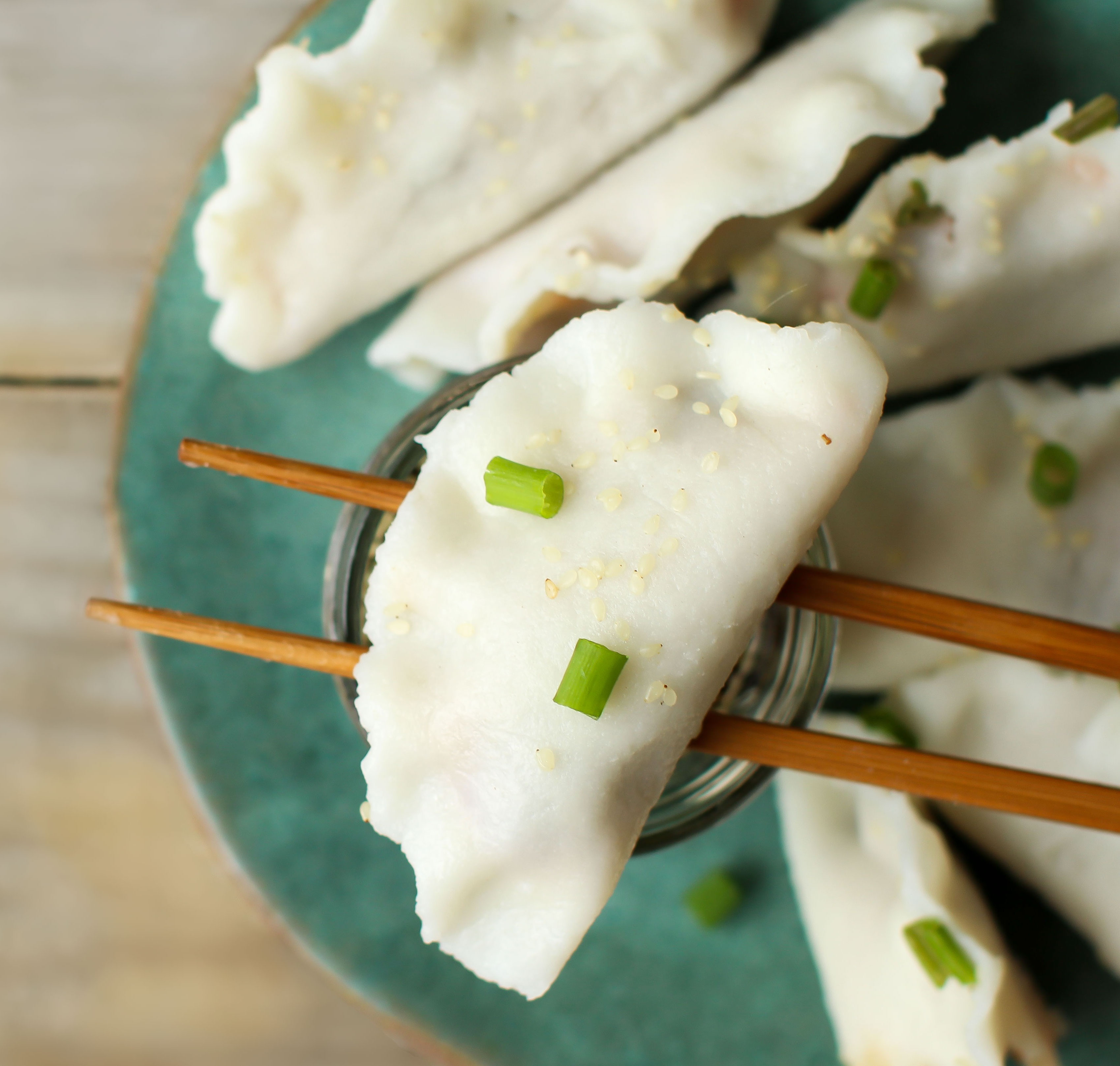 Vegan Dumplings with Easy Gluten-Free Wonton Wrappers (oil-free)