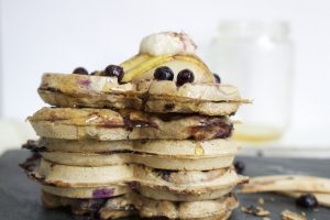 Blueberry Vanilla Buckwheat Waffles - Chronicles of Passion