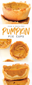 Vegan & Grain-Free Pumpkin Pie Cups