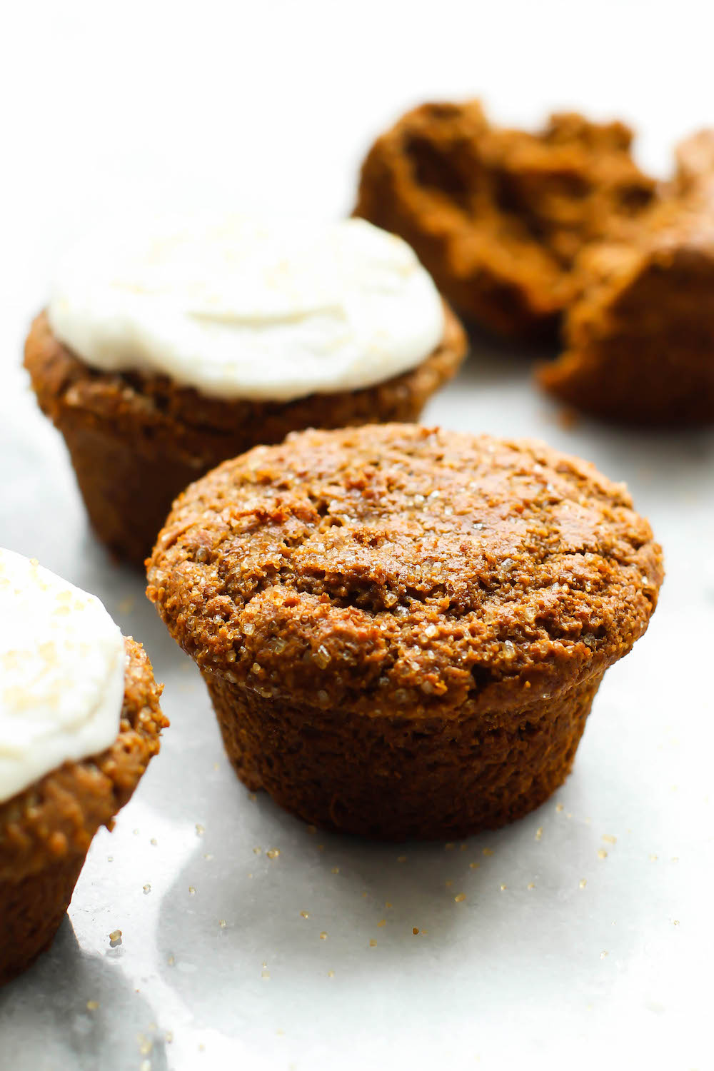 Healthy Gingerbread Muffins {vegan, gluten-free, oil-free}