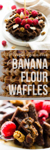 Banana Flour Waffles {vegan & grain-free}