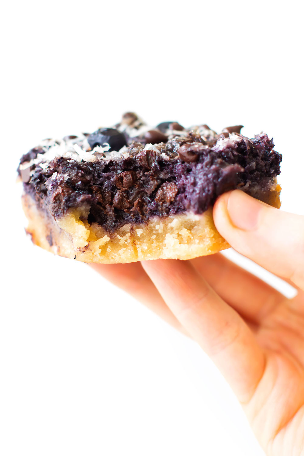 Blueberry Magic Cookie Bars (vegan & paleo)