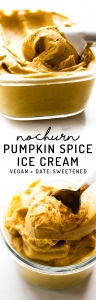 No-Churn Pumpkin Spice Ice Cream {vegan + paleo}