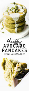 Vegan Avocado Pancakes