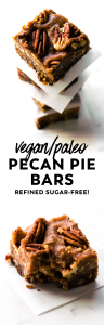 Vegan + Paleo Pecan Pie Bars