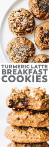 Turmeric Latte Breakfast Cookies