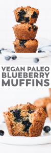 Vegan Paleo Blueberry Muffins