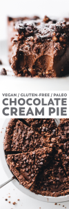 No-Bake Vegan Chocolate Cream Pie