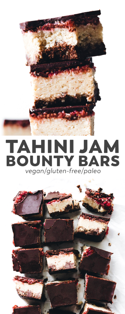 Tahini Jam Bounty Bars