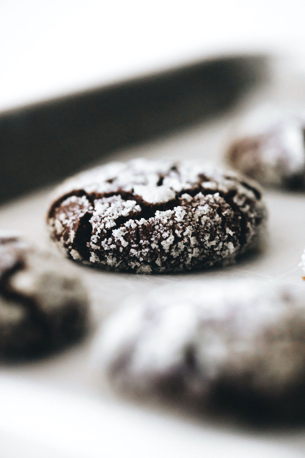 Chocolate Crinkle Cookies (vegan + paleo)