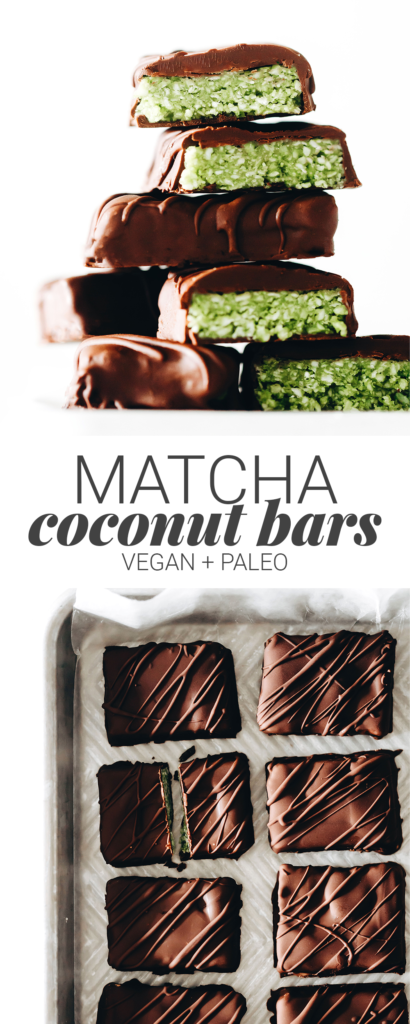 Matcha Coconut Bars (vegan + paleo)